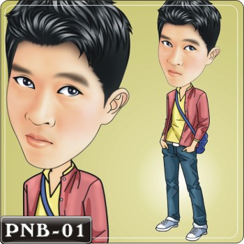 男生人像Q版漫畫PNB-01